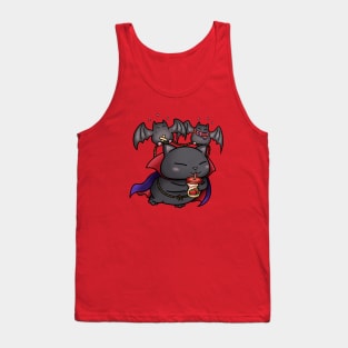 Halloween Cat Vampire Kitty Tank Top